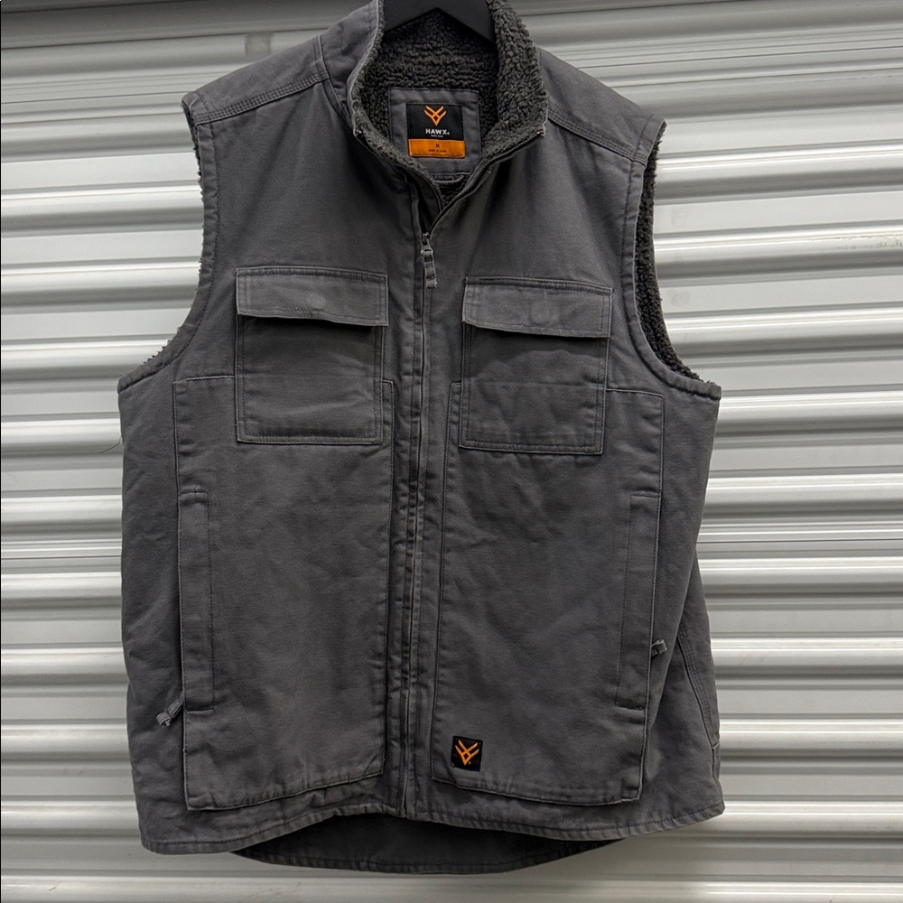 Hawx Men's Grey Western Vest Size M
